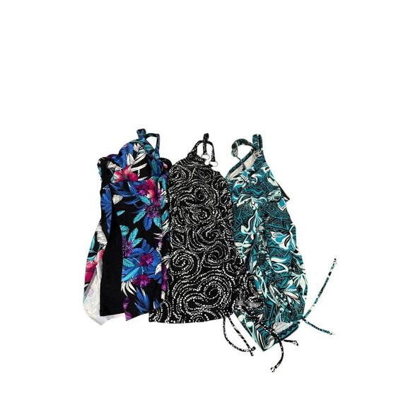 Croft & Barrow St John’s Bay Lot If 3 Tankini Tops Swim Womens 14/16/1XL - Picture 1 of 16
